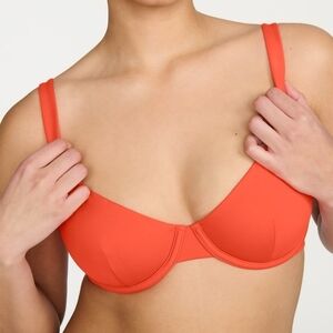 NWT CUUP The Scoop Bikini Top 16(32H/34G) Hibiscus